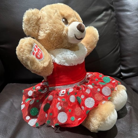 Build-A-Bear 16" Christmas Teddy Bear Plush Toy, Stuffed Animal Collectible - Picture 2 of 5